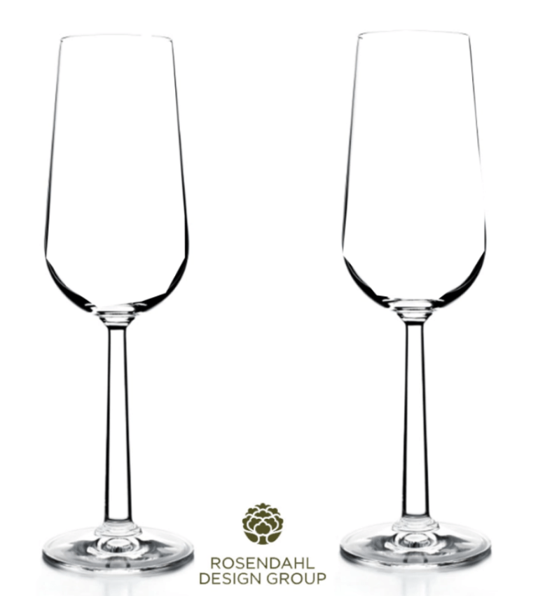 graveret champagneglas