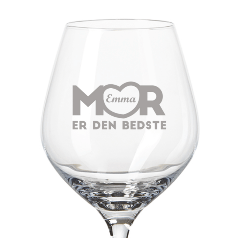 mors dag gaveidéer glas med gravering